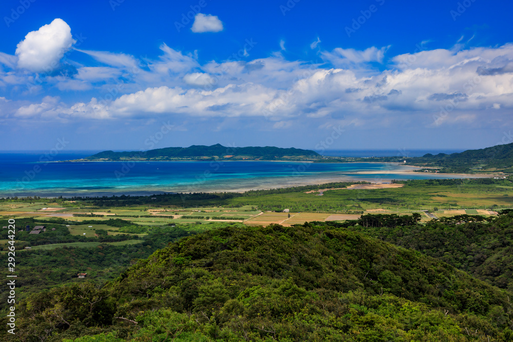 View of Nagura Bay from Ishigakijima Banna Park Observatory