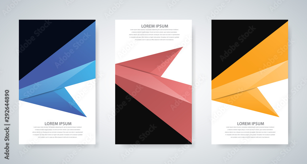 set of three abstract cover designs