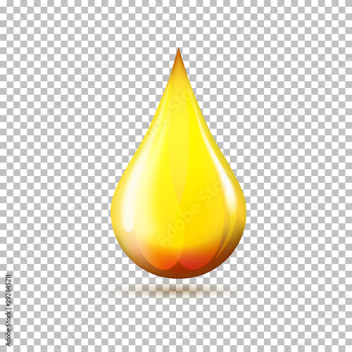 Oil drop icon vector