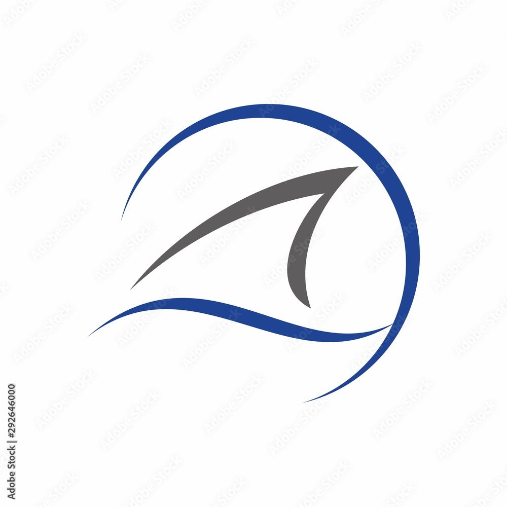 Shark fin logo design template vector illustration Shark fin logo design template vector illustration