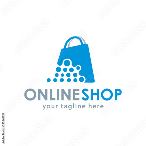 Online Shop Logo Vector
