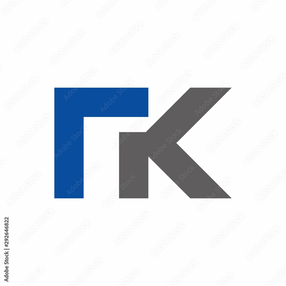 RK logo initial letter design template vector illustration RK logo initial letter design template vector illustration