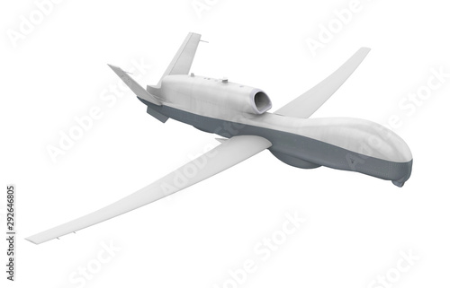 Military Drone Isolated