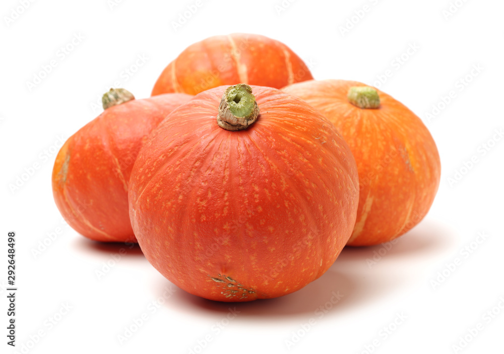 Obraz premium Orange pumpkin on white background 