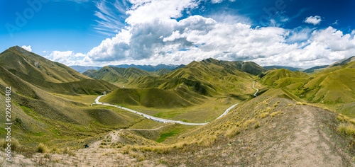 Lindis Pass viewpoint, New Zealand photo