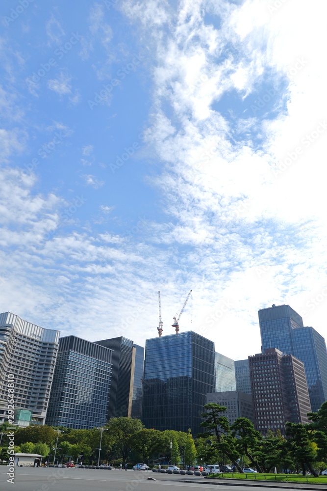 Obraz premium 東京駅丸の内皇居江戸城