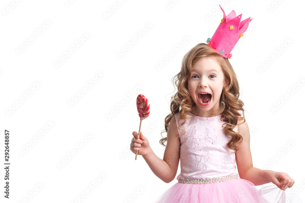 Candy princess girl - obrazy, fototapety, plakaty 