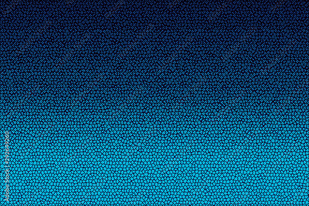 Fotografie Abstract blue and green gradient background textured with cells