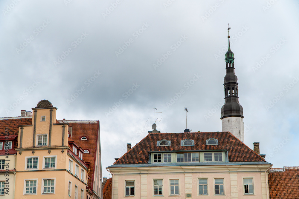 Obraz premium Tallinn is a city on the Baltic Sea, the capital and cultural center of Estonia. Historical Center.