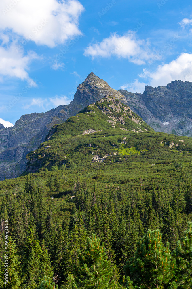 Fototapeta premium Scenic View in Koscielec Peak in Tatra Mountains, Poland.