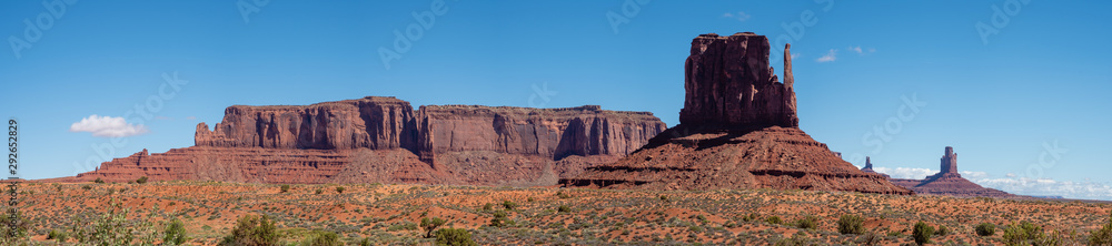 Panorama including the West Mitten Rock Formation