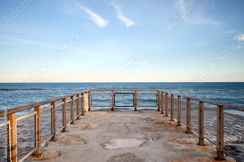 viewpoint facing the Mediterranean sea concept of relax and future