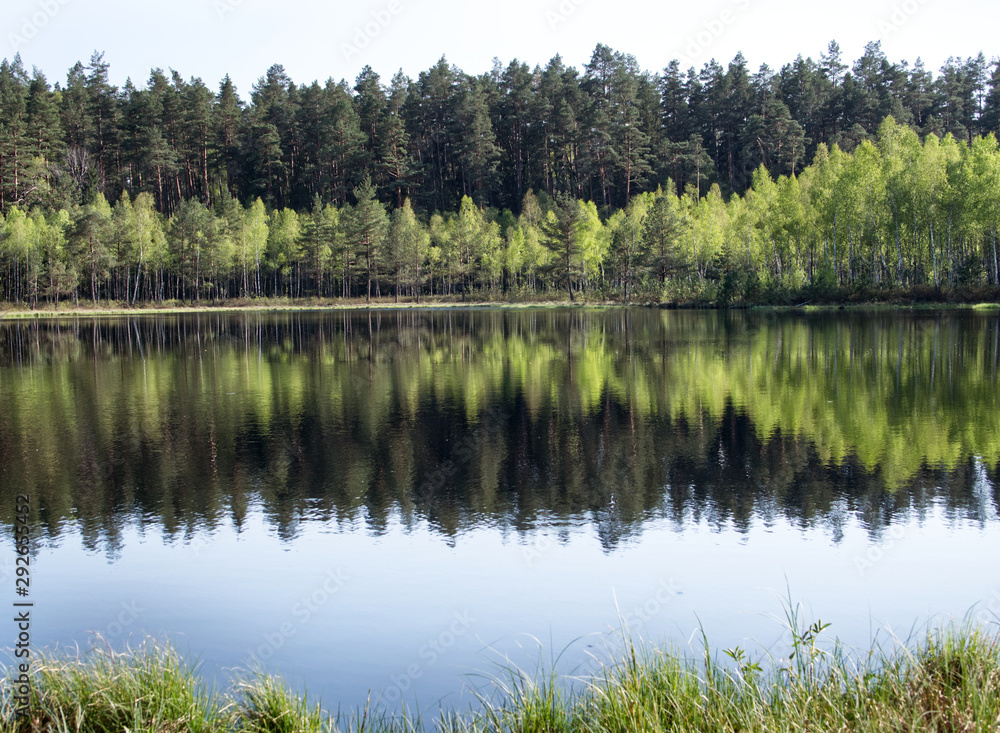 Mazurski Park Krajobrazowy rezerwat Zakret w którym wystepują których występują tzw. wyspy pływające.