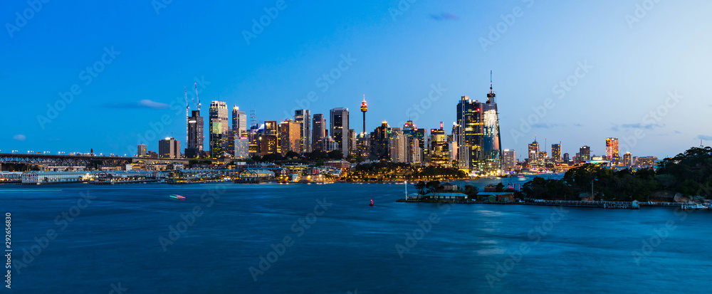 Sydney by night from Wawerton, Australia