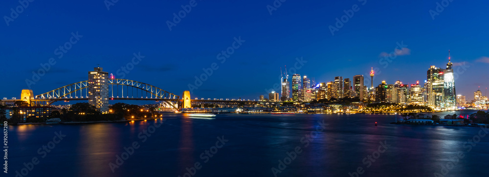 Sydney by night from Wawerton, Australia
