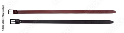 leather belt isolated on white background - clipping paths. Free Download leather belt isolated on white background - clipping paths. - GFXLoad