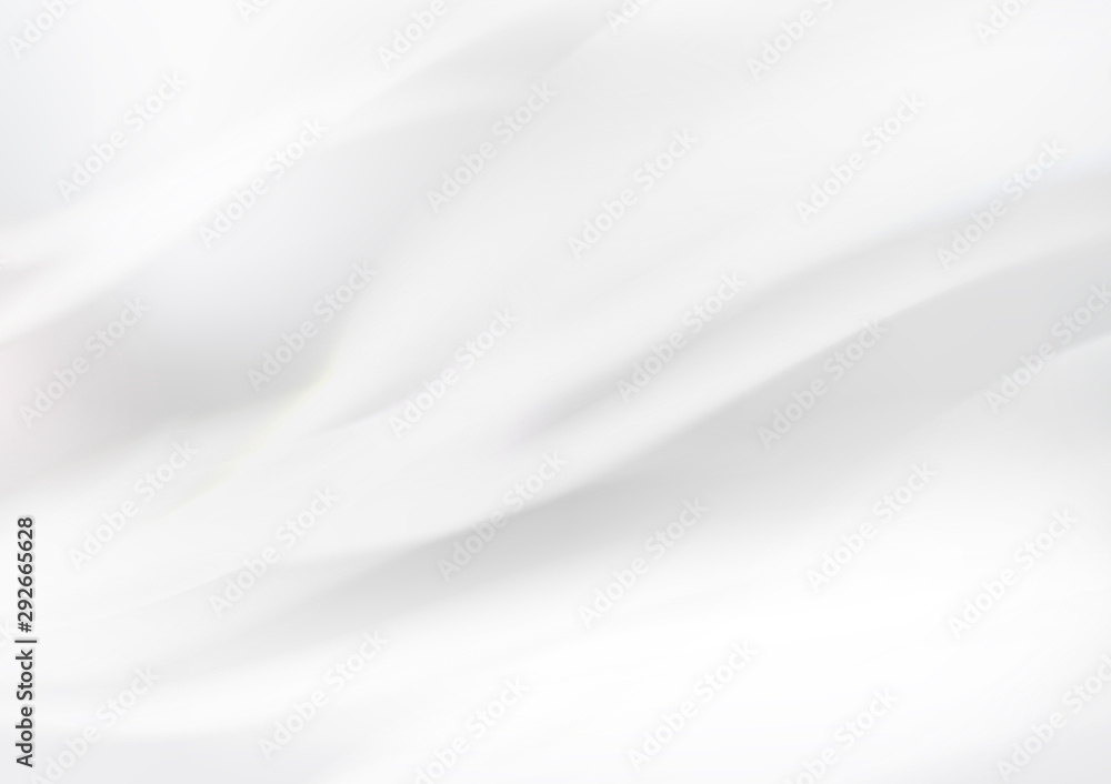 White abstract background, wave motion vector illustration White abstract background, wave motion vector illustration