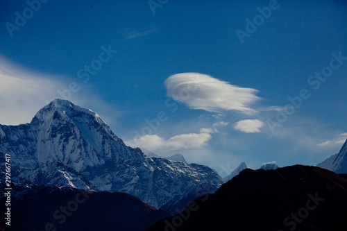 Annapurna Peak in the Himalaya range, Annapurna region, Nepal