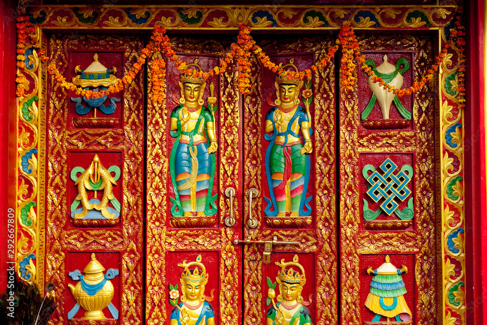 Fototapeta premium Stupa Bodhnath Kathmandu, Nepal - October 26, 2017