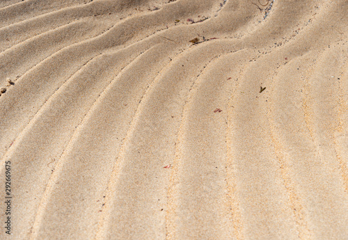 Sand waves on the beach