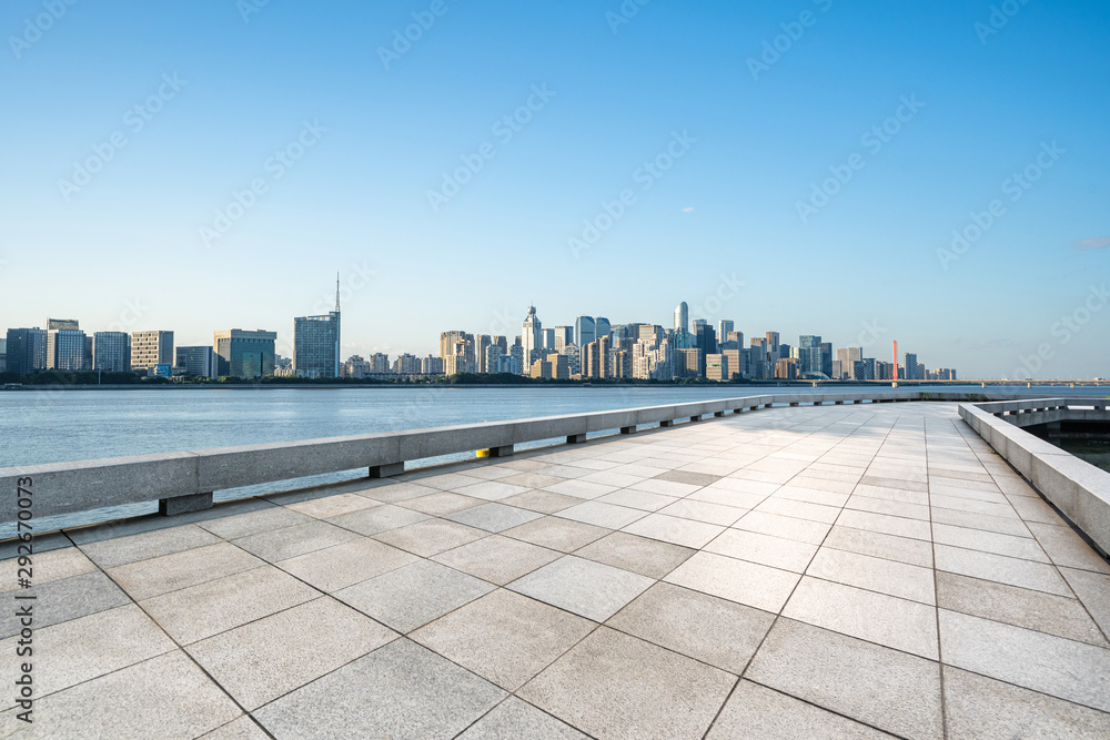 city skyline in hangzhou china