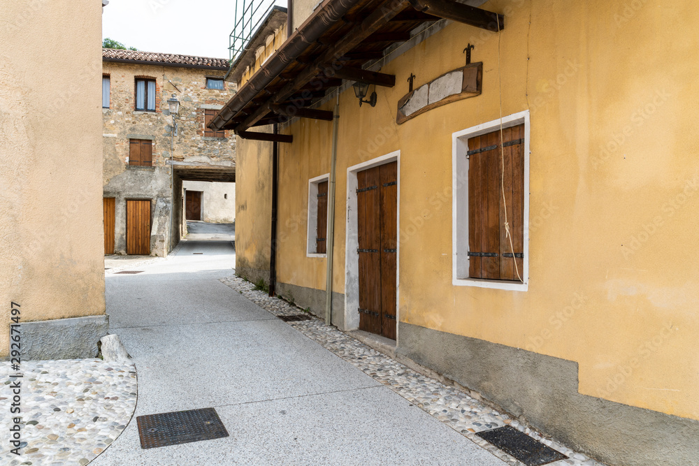 The village of Fratta in the Trevigiani hills The village of Fratta in the Trevigiani hills