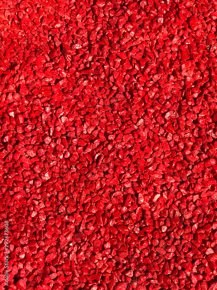 Red painted stones - close up background Red painted stones - close up background