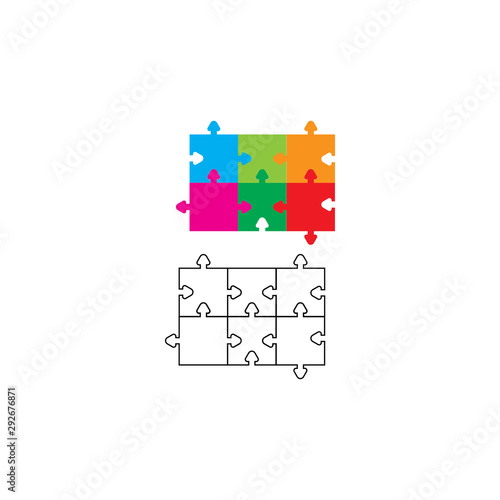 Puzzle vector icon vector