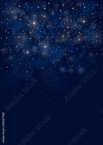 Fototapeta Błękitny Bożenarodzeniowy nocnego nieba tło