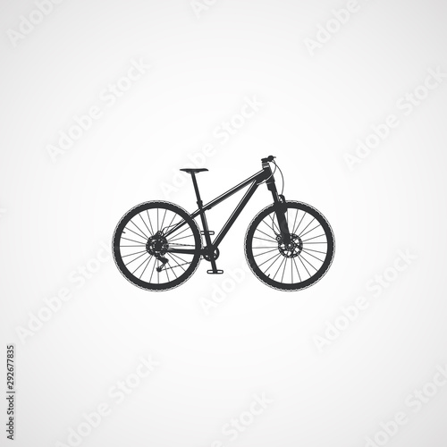 Trail mountain bike, vector.