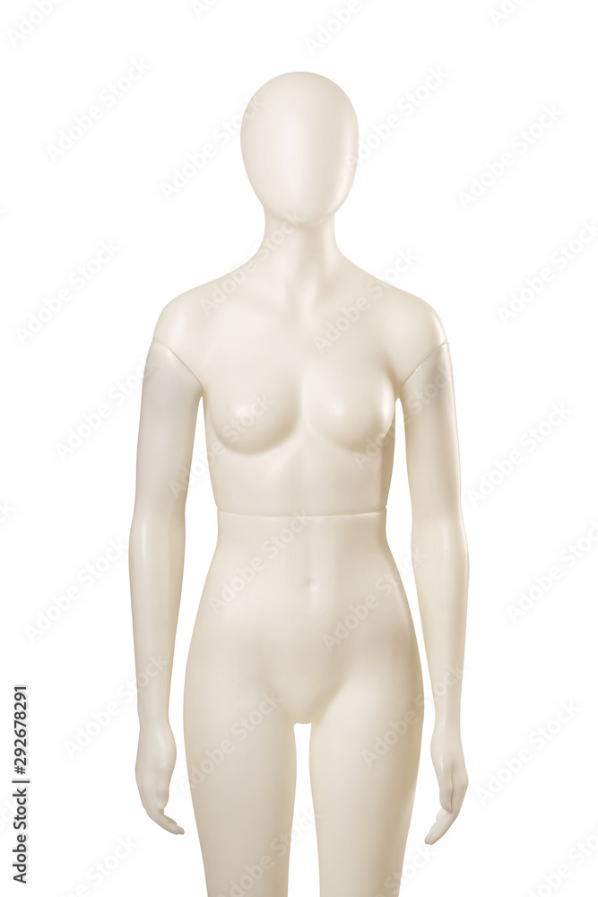 Female mannequin dummy isolated on white Female mannequin dummy isolated on white