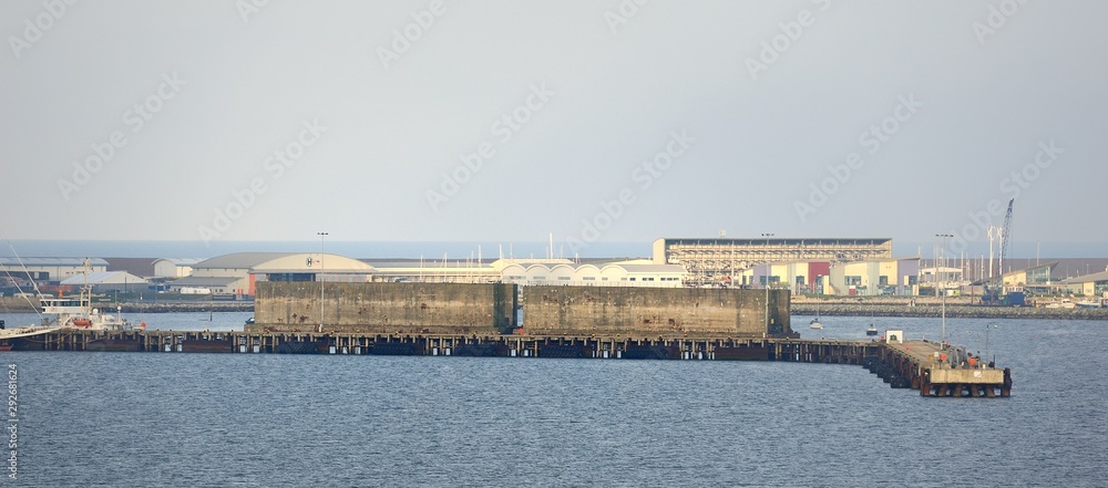 The pair of Phoenixes at Portland Harbour The pair of Phoenixes at Portland Harbour