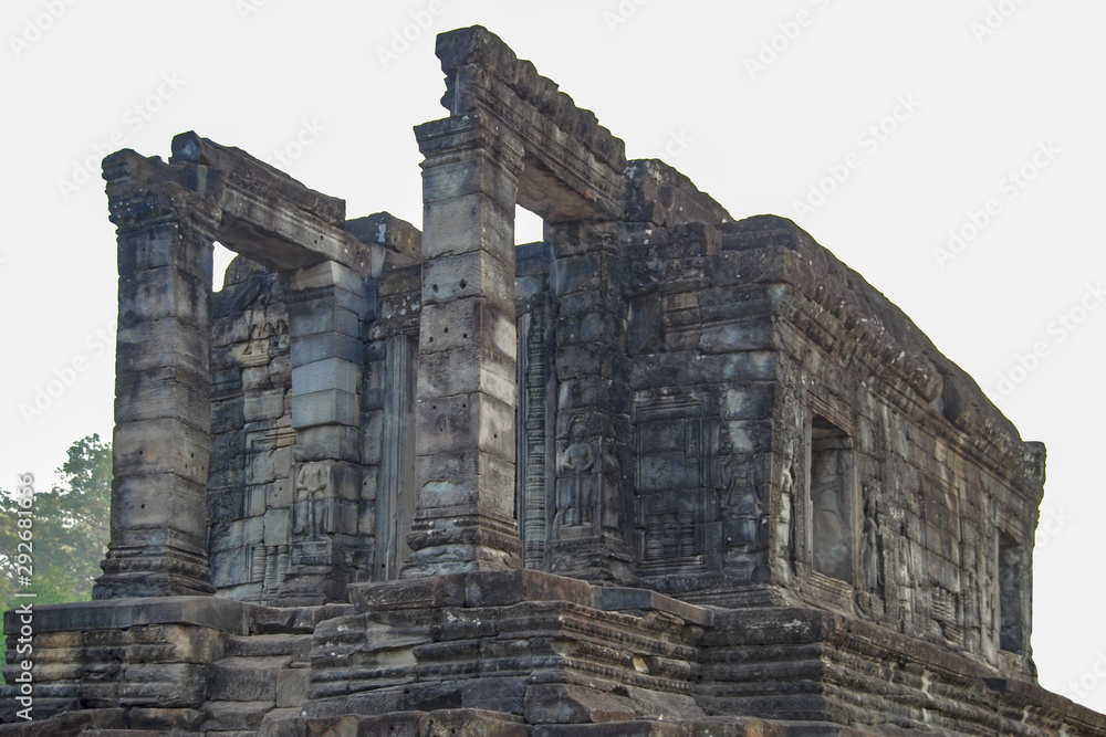 Angkor Thom is a small temple in the territory of the former capital of the Khmer Empire. Cambodia
