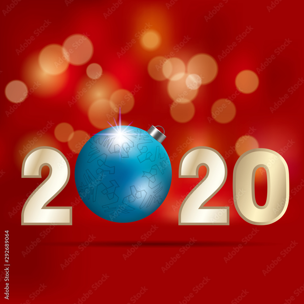 New Year symbol design. Isolated on blue background. New Year symbol design. Isolated on blue background.