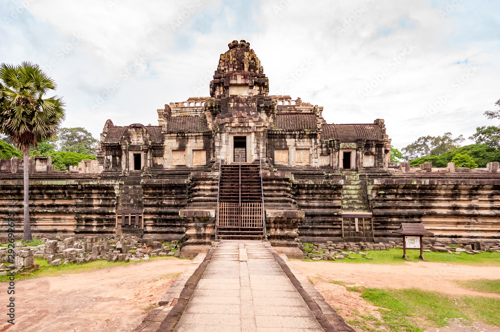 Ancient buddhist khmer temple in Angkor Wat, Cambodia. Baphuon Prasat