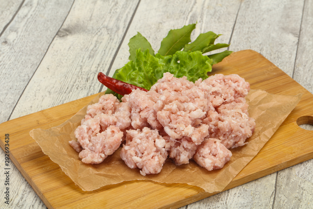 Homemade pork minced meat for cooking Homemade pork minced meat for cooking