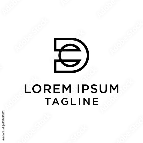 initial letter logo DC, CD logo template