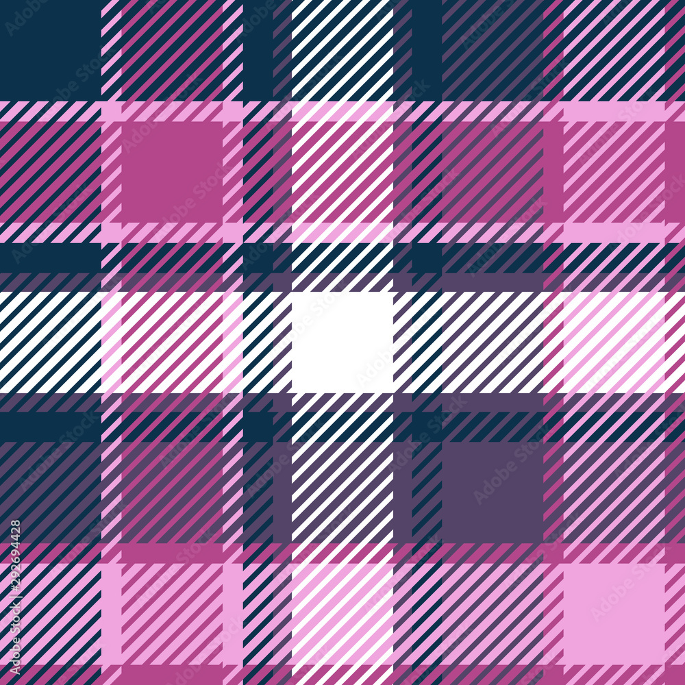Plaid or tartan vector is background or texture in many color Plaid or tartan vector is background or texture in many color