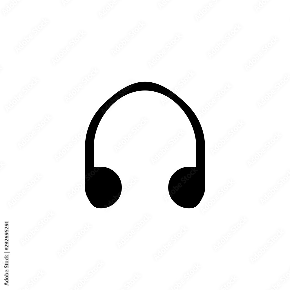 Headphone icon. Music equipment symbol Headphone icon. Music equipment symbol