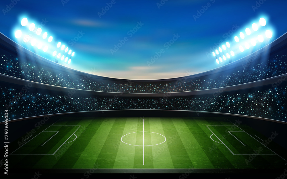 football stadium 1 bitmap ver. Stock Illustration | Adobe Stock