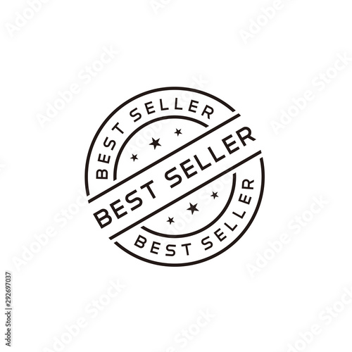 Best seller stamp vector