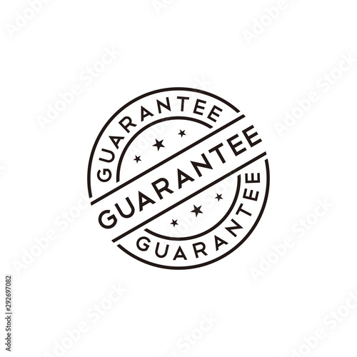 Guarantee stamp vector