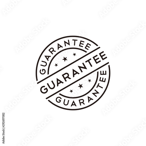 Guarantee stamp vector photo