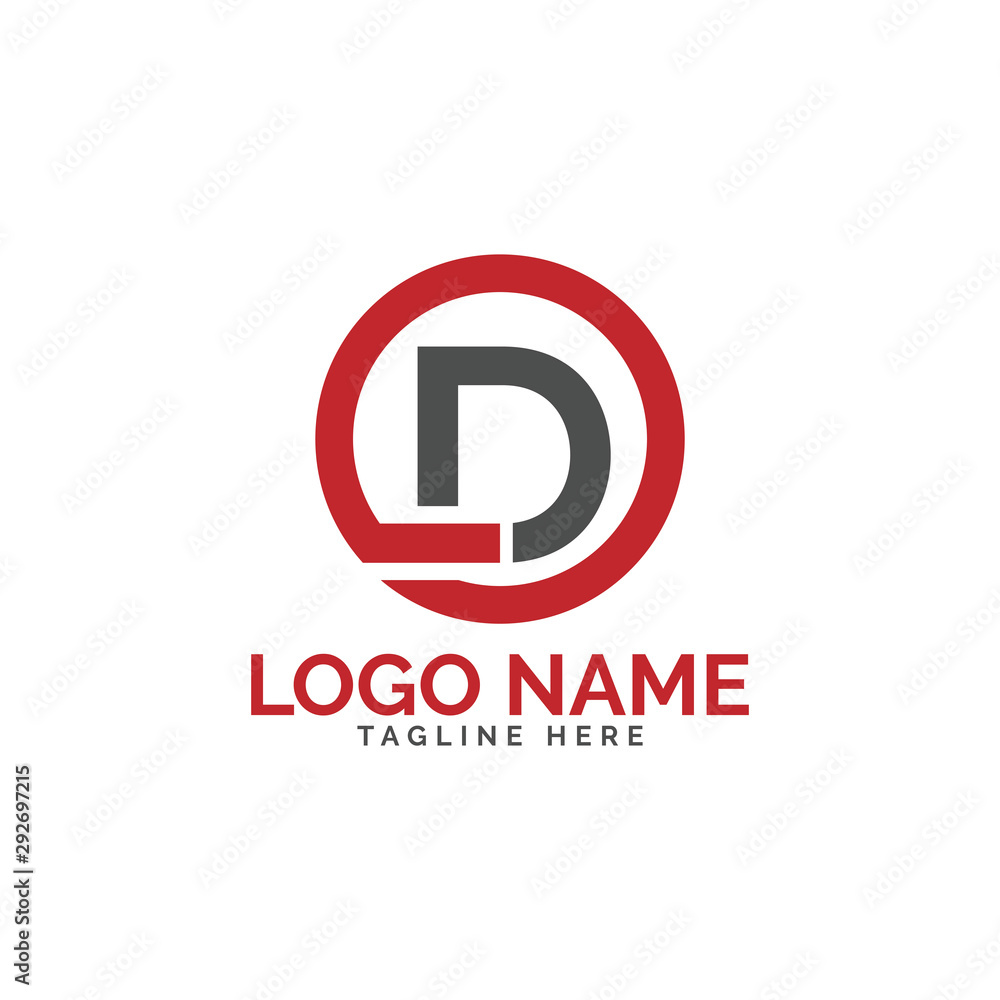 LD letter logo with circle LD letter logo with circle