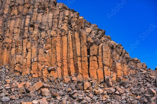 Basalt columnar units on the Putorana Plateau