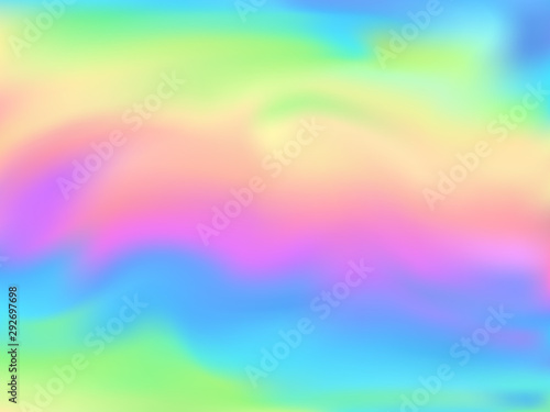 Hologram effect glitch gradient vector design.