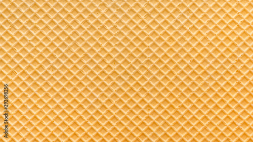empty golden wafer texture, background for your design, panorama photo