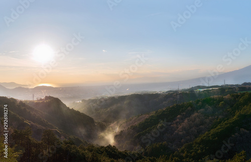 Sunset time in near Hakone Izu National Park