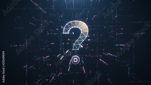 Digital Animation of the Question Mark