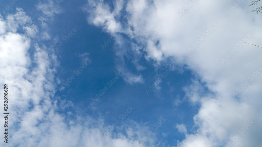 Blue sky background with white clouds. Blue sky background with white clouds.
